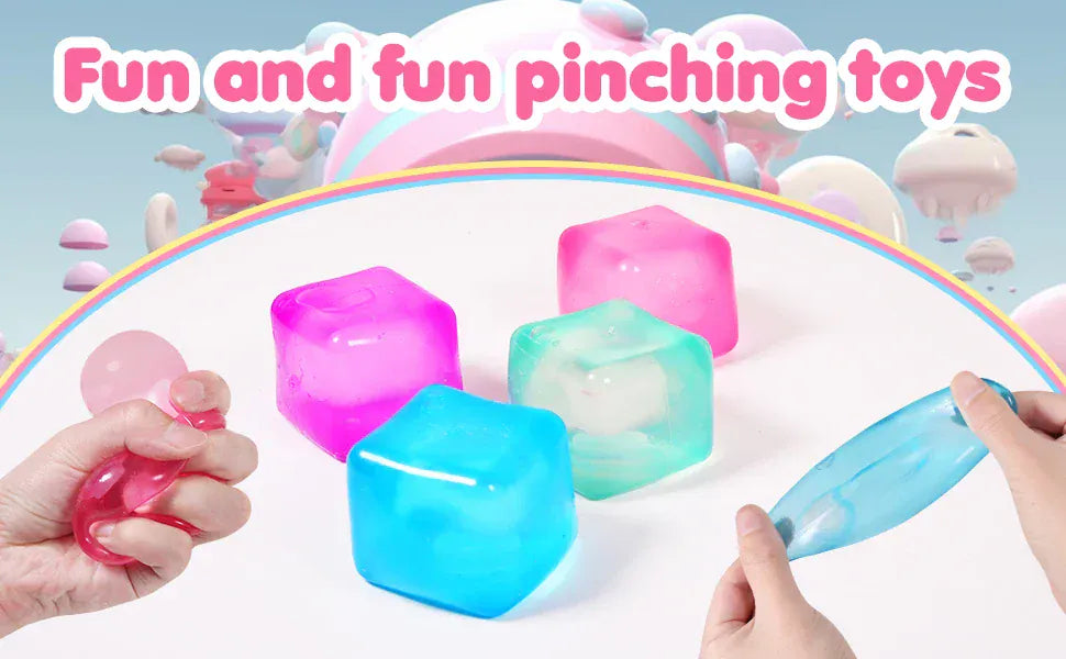 Ice Cube Shaped Fidget Toy Square Stress Relief Ball Squishy Squeeze Toys for Anxiety ADHD Stress Relief Sensory Toys for Adults Ice Cube Shaped Fidget Toy Square Stress Relief Ball Squishy Squeeze Toys for Anxiety ADHD Stress Relief Sensory Toys for Adults