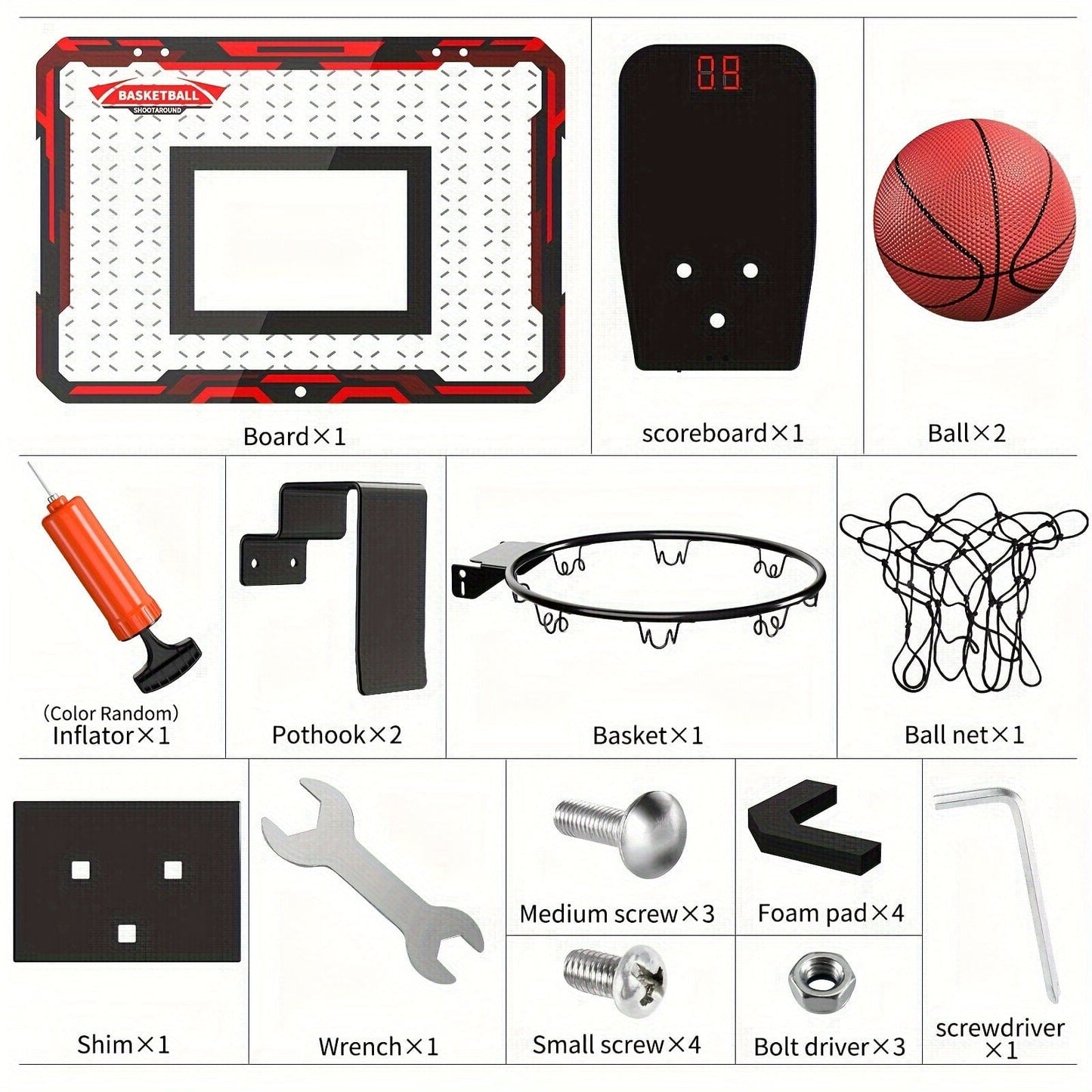 Indoor Basketball Hoop - Electronic Score Indoor Basketball Hoop - Electronic Score