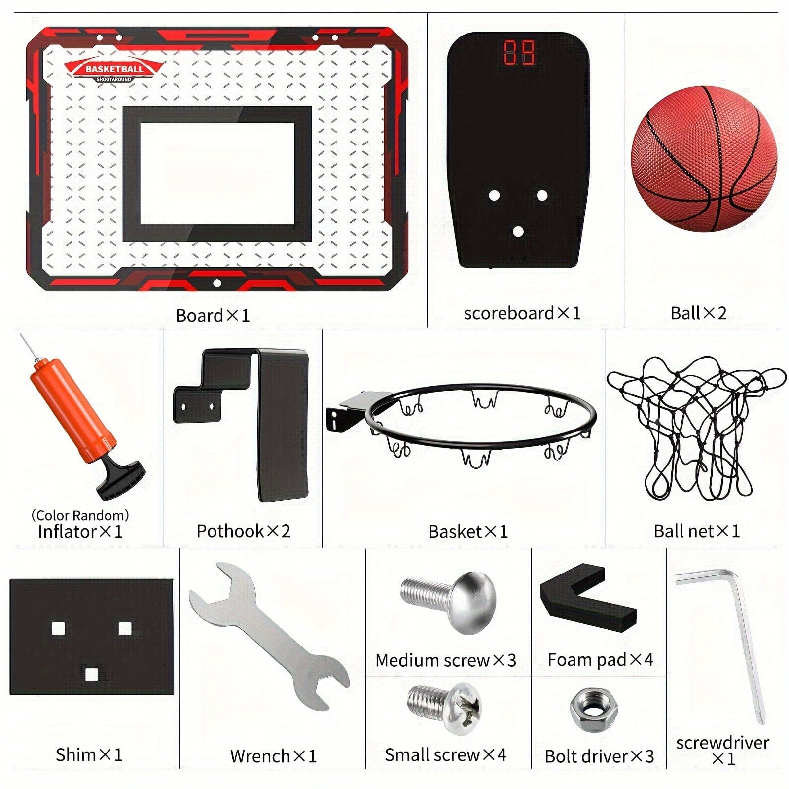 Indoor Basketball Hoop - Electronic Score Indoor Basketball Hoop - Electronic Score