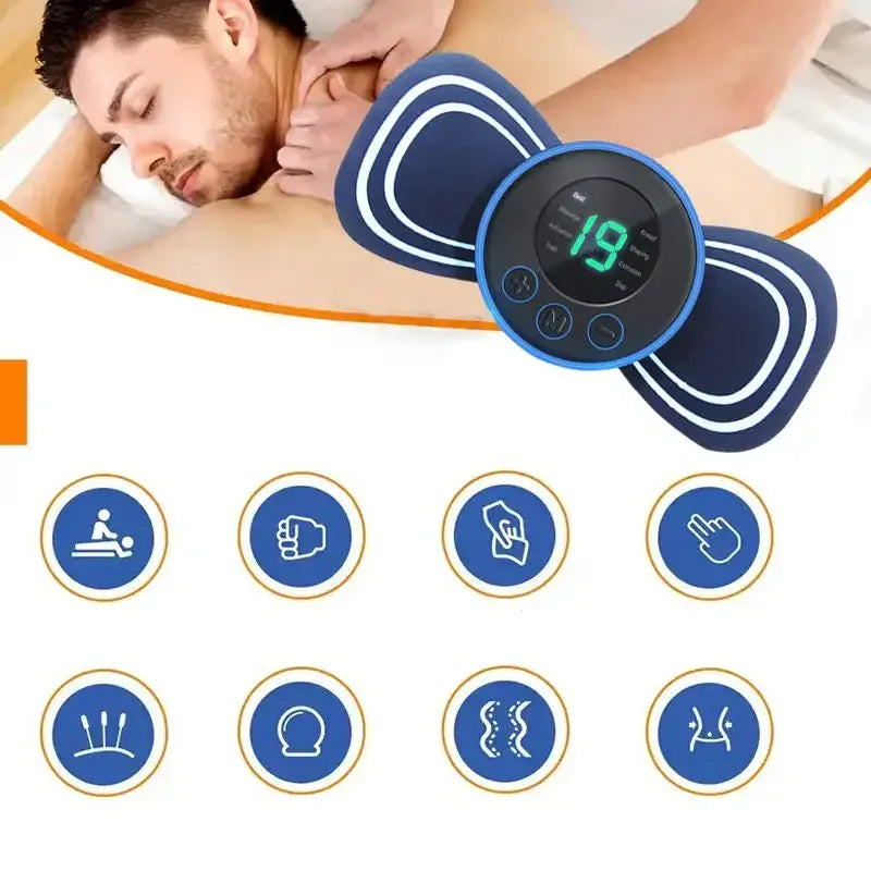 Intelligent Mini Electric Neck Massager Charging Portable Shoulder and Neck Neck Massage Patch with Multiple Adjustable Levels Intelligent Mini Electric Neck Massager Charging Portable Shoulder and Neck Neck Massage Patch with Multiple Adjustable Levels
