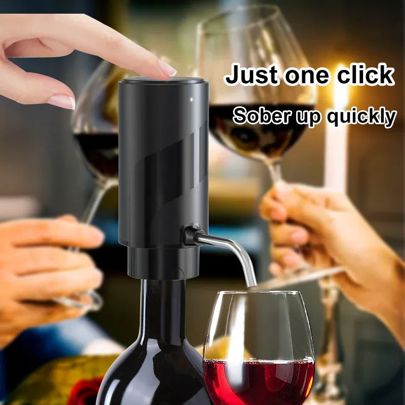 Intelligent Wine Aerator Dispenser Rechargeable One Touch Electric WineDecanter Liquor Dispenser Set Bar Party Wine Accessories Intelligent Wine Aerator Dispenser Rechargeable One Touch Electric WineDecanter Liquor Dispenser Set Bar Party Wine Accessories