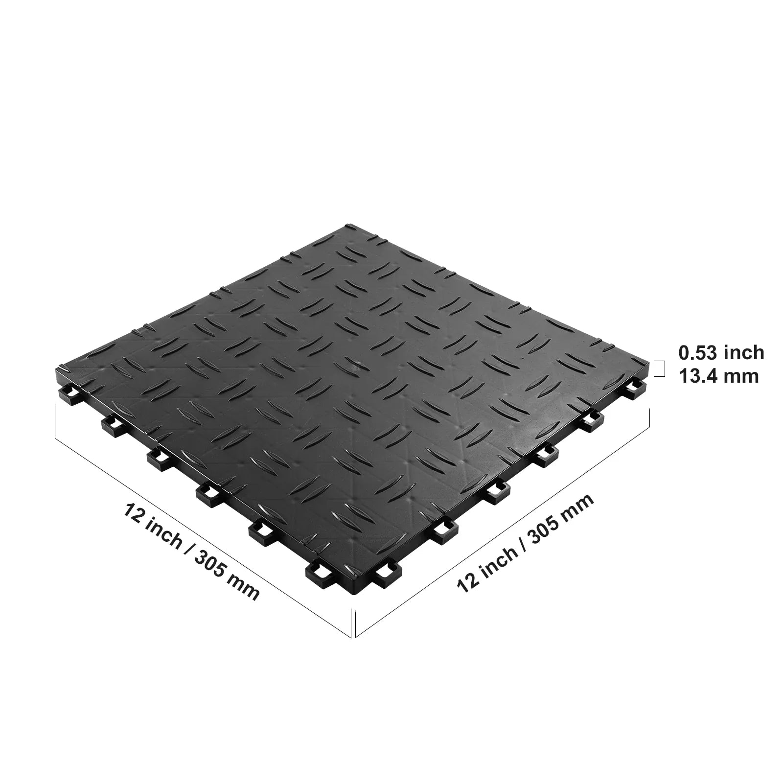 Interlocking Garage Floor Tiles | 5,500 lb Load, Non-Slip & Waterproof | 25 & 50 Pcs — Wahooly Interlocking Garage Floor Tiles | 5,500 lb Load Capacity | Non-Slip, Waterproof | 25 & 50 Pcs | Black & Graphite