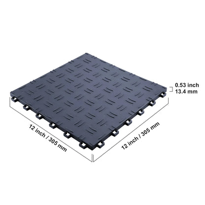 Interlocking Garage Floor Tiles | 5,500 lb Load, Non-Slip & Waterproof | 25 & 50 Pcs — Wahooly Interlocking Garage Floor Tiles | 5,500 lb Load Capacity | Non-Slip, Waterproof | 25 & 50 Pcs | Black & Graphite
