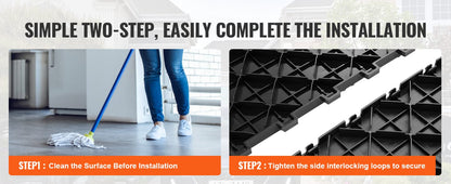 Interlocking Garage Floor Tiles | 5,500 lb Load, Non-Slip & Waterproof | 25 & 50 Pcs — Wahooly Interlocking Garage Floor Tiles | 5,500 lb Load Capacity | Non-Slip, Waterproof | 25 & 50 Pcs | Black & Graphite