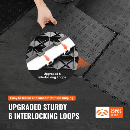 Interlocking Garage Floor Tiles | 5,500 lb Load, Non-Slip & Waterproof | 25 & 50 Pcs — Wahooly Interlocking Garage Floor Tiles | 5,500 lb Load Capacity | Non-Slip, Waterproof | 25 & 50 Pcs | Black & Graphite