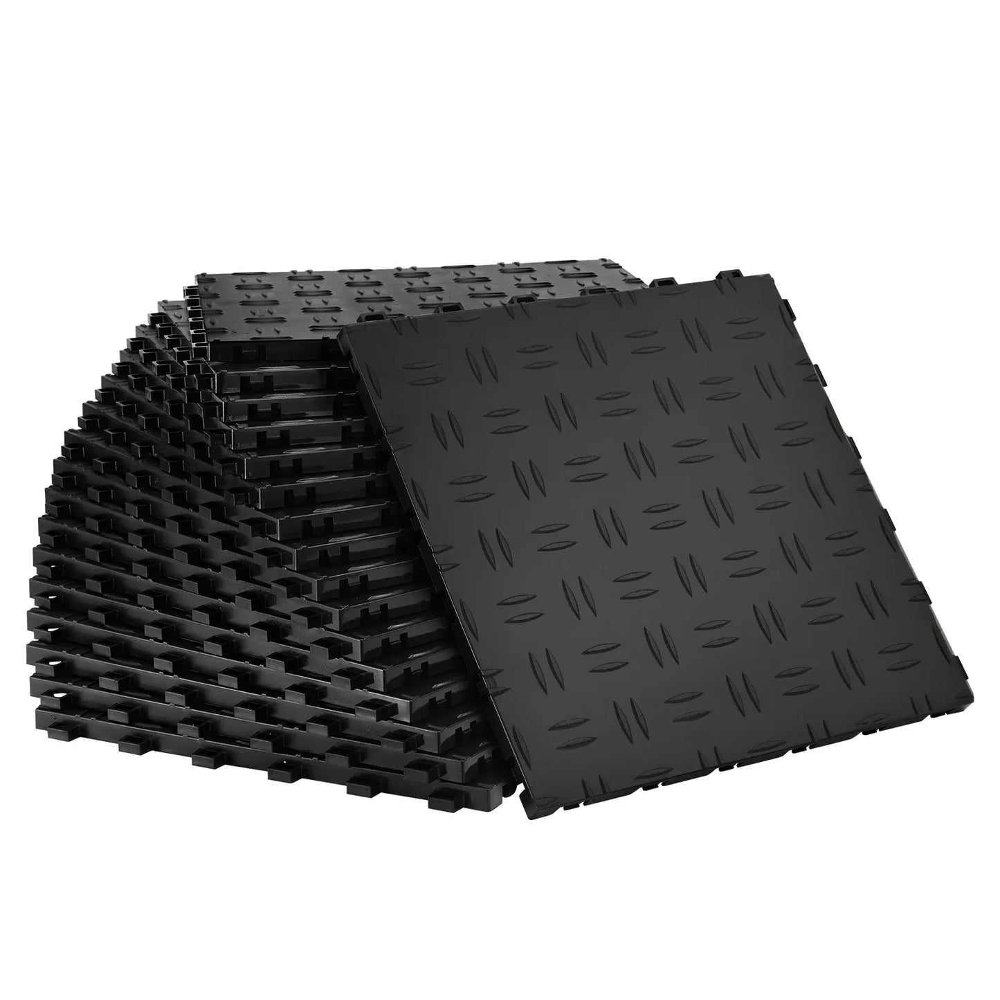Interlocking Garage Floor Tiles | 5,500 lb Load, Non-Slip & Waterproof | 25 & 50 Pcs — Wahooly Interlocking Garage Floor Tiles | 5,500 lb Load Capacity | Non-Slip, Waterproof | 25 & 50 Pcs | Black & Graphite