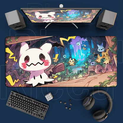 Japan Anime P-pokemon Mousepad Xxl Large Computer Gamer Desktop Decoration Office Mice Pad Kawaii Mimikyu Lock Edge Keyboard Mat Japan Anime P-pokemon Mousepad Xxl Large Computer Gamer Desktop Decoration Office Mice Pad Kawaii Mimikyu Lock Edge Keyboard Mat