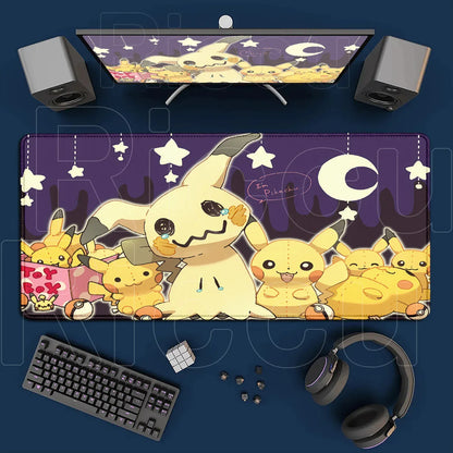 Japan Anime P-pokemon Mousepad Xxl Large Computer Gamer Desktop Decoration Office Mice Pad Kawaii Mimikyu Lock Edge Keyboard Mat Japan Anime P-pokemon Mousepad Xxl Large Computer Gamer Desktop Decoration Office Mice Pad Kawaii Mimikyu Lock Edge Keyboard Mat