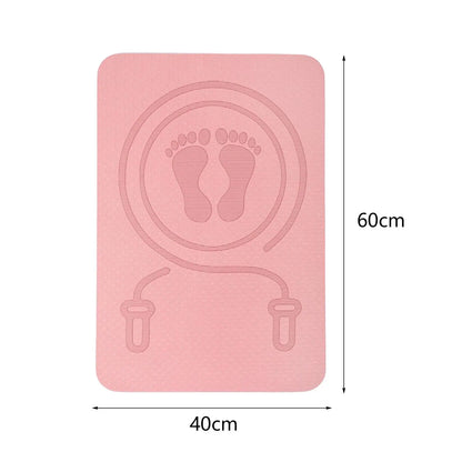 Jump Rope Mat Yoga Mat Antiskid Shock Absorption Rope Skipping Mat for Home Gym Pilates Workout Indoor Outdoor Stretching Jump Rope Mat Yoga Mat Antiskid Shock Absorption Rope Skipping Mat for Home Gym Pilates Workout Indoor Outdoor Stretching