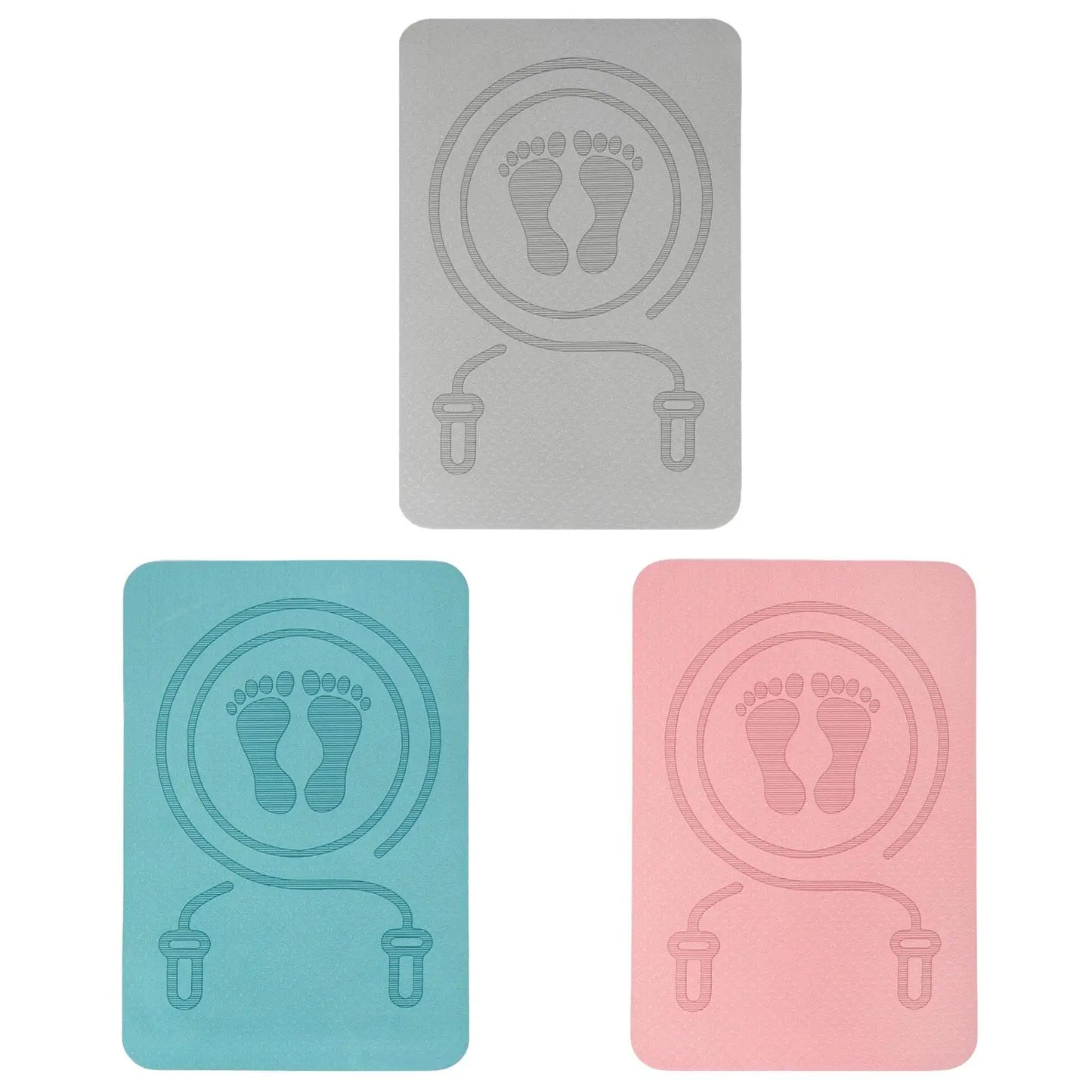 Jump Rope Mat Yoga Mat Antiskid Shock Absorption Rope Skipping Mat for Home Gym Pilates Workout Indoor Outdoor Stretching Jump Rope Mat Yoga Mat Antiskid Shock Absorption Rope Skipping Mat for Home Gym Pilates Workout Indoor Outdoor Stretching