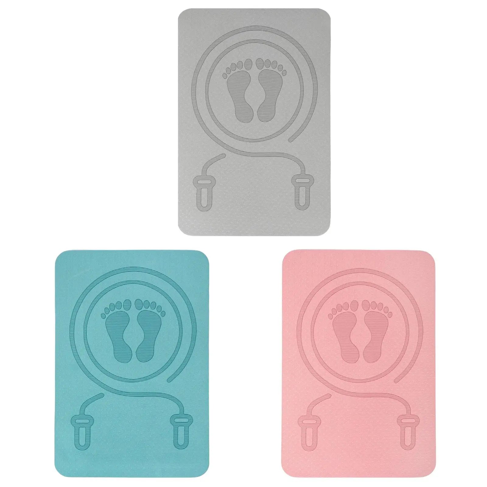Jump Rope Mat Yoga Mat Antiskid Shock Absorption Rope Skipping Mat for Home Gym Pilates Workout Indoor Outdoor Stretching Jump Rope Mat Yoga Mat Antiskid Shock Absorption Rope Skipping Mat for Home Gym Pilates Workout Indoor Outdoor Stretching