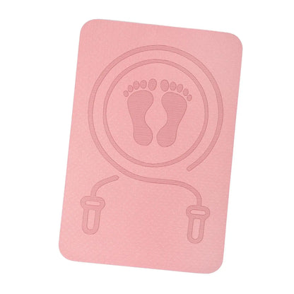 Jump Rope Mat Yoga Mat Antiskid Shock Absorption Rope Skipping Mat for Home Gym Pilates Workout Indoor Outdoor Stretching Jump Rope Mat Yoga Mat Antiskid Shock Absorption Rope Skipping Mat for Home Gym Pilates Workout Indoor Outdoor Stretching