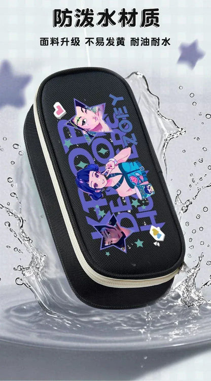 K-pop Demon Hunters Cartoon Fashion Creative Large Capacity Oxford Cloth Three-Layer Student Pencil Case for Boys and Girls K-pop Demon Hunters Cartoon Fashion Creative Large Capacity Oxford Cloth Three-Layer Student Pencil Case for Boys and Girls