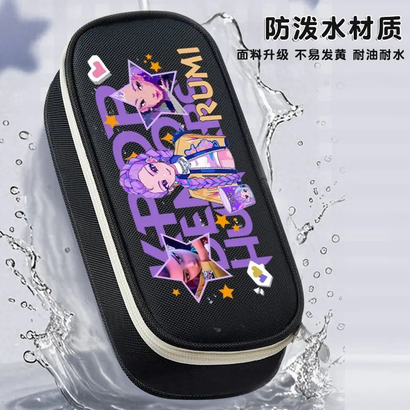 K-pop Demon Hunters Cartoon Fashion Creative Large Capacity Oxford Cloth Three-Layer Student Pencil Case for Boys and Girls K-pop Demon Hunters Cartoon Fashion Creative Large Capacity Oxford Cloth Three-Layer Student Pencil Case for Boys and Girls