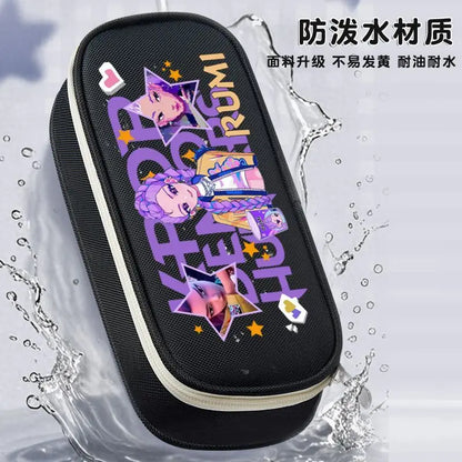 K-pop Demon Hunters Cartoon Fashion Creative Large Capacity Oxford Cloth Three-Layer Student Pencil Case for Boys and Girls K-pop Demon Hunters Cartoon Fashion Creative Large Capacity Oxford Cloth Three-Layer Student Pencil Case for Boys and Girls