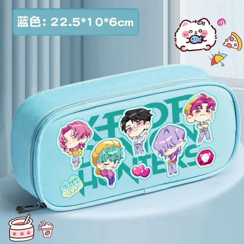 K-pop Demon Hunters Cartoon Fashion Creative Large Capacity Oxford Cloth Three-Layer Student Pencil Case for Boys and Girls K-pop Demon Hunters Cartoon Fashion Creative Large Capacity Oxford Cloth Three-Layer Student Pencil Case for Boys and Girls
