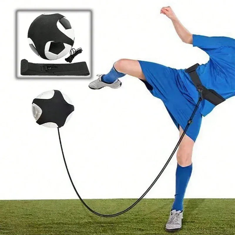 Kids Football Kick Trainer - Adjustable Belt Solo Practice Equipment, Elastic Rope Ball Control Gear for Youth Soccer Training Kids Football Kick Trainer - Adjustable Belt Solo Practice Equipment, Elastic Rope Ball Control Gear for Youth Soccer Training