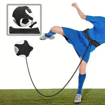 Kids Football Kick Trainer - Adjustable Belt Solo Practice Equipment, Elastic Rope Ball Control Gear for Youth Soccer Training Kids Football Kick Trainer - Adjustable Belt Solo Practice Equipment, Elastic Rope Ball Control Gear for Youth Soccer Training