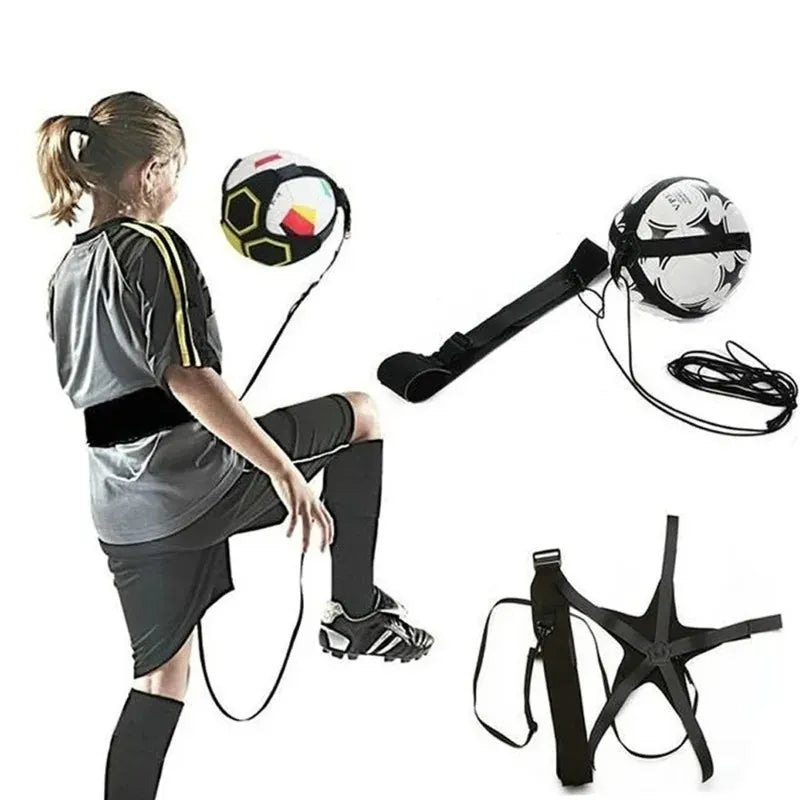Kids Football Kick Trainer - Adjustable Belt Solo Practice Equipment, Elastic Rope Ball Control Gear for Youth Soccer Training Kids Football Kick Trainer - Adjustable Belt Solo Practice Equipment, Elastic Rope Ball Control Gear for Youth Soccer Training