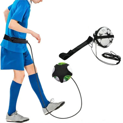Kids Football Kick Trainer - Adjustable Belt Solo Practice Equipment, Elastic Rope Ball Control Gear for Youth Soccer Training Kids Football Kick Trainer - Adjustable Belt Solo Practice Equipment, Elastic Rope Ball Control Gear for Youth Soccer Training