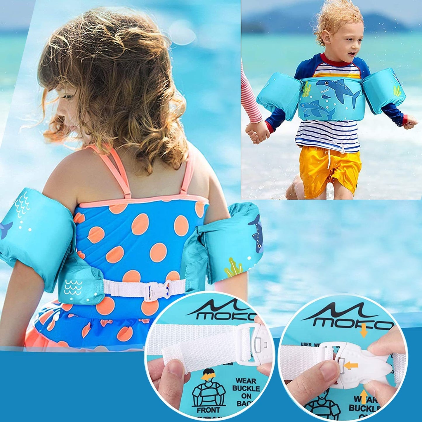 Kids Swim Arm Floaties | Foam Buoyancy Swimsuit with Arm Rings – 30+ Designs Kids Swim Arm Floaties – Foam Buoyancy Swimsuit with Arm Rings | 30+ Fun Designs