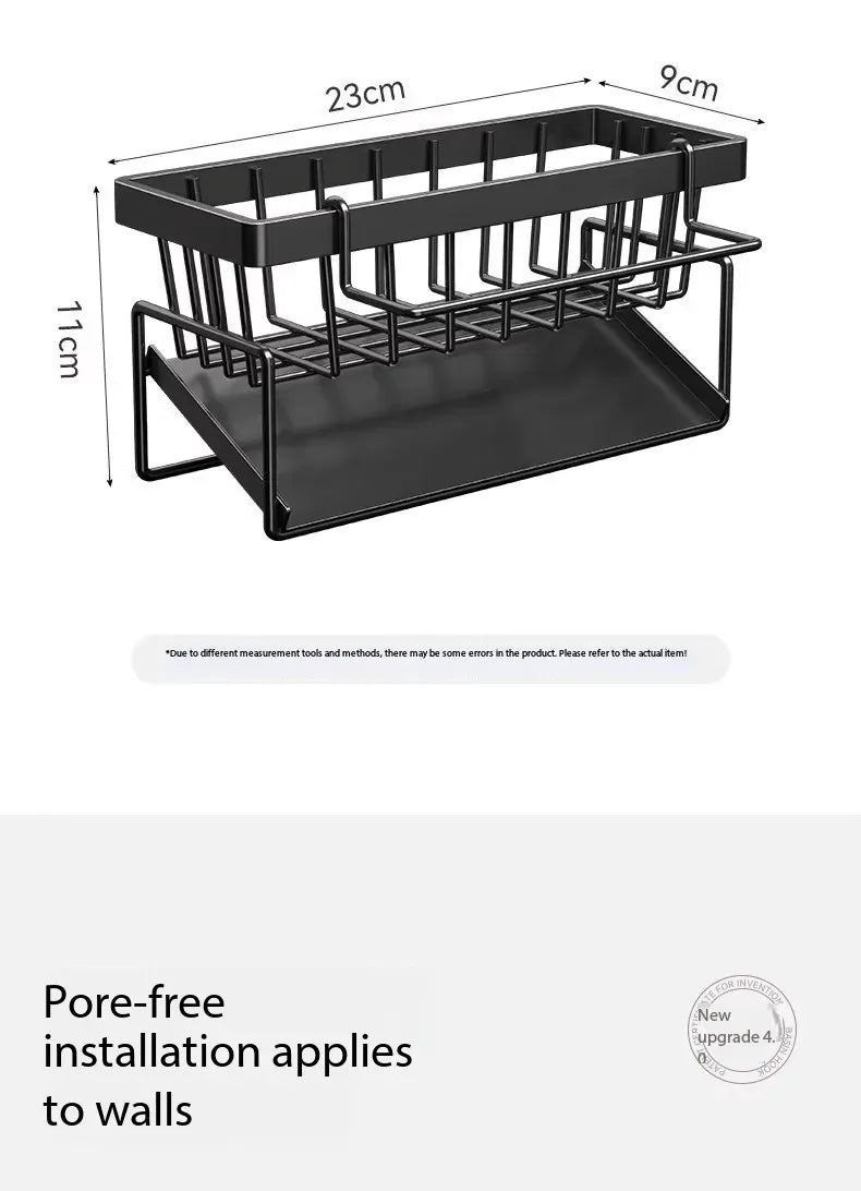 Kitchen Spice Storage Shelf with Drainage Rack Kitchen Spice Storage Shelf with Drainage Rack