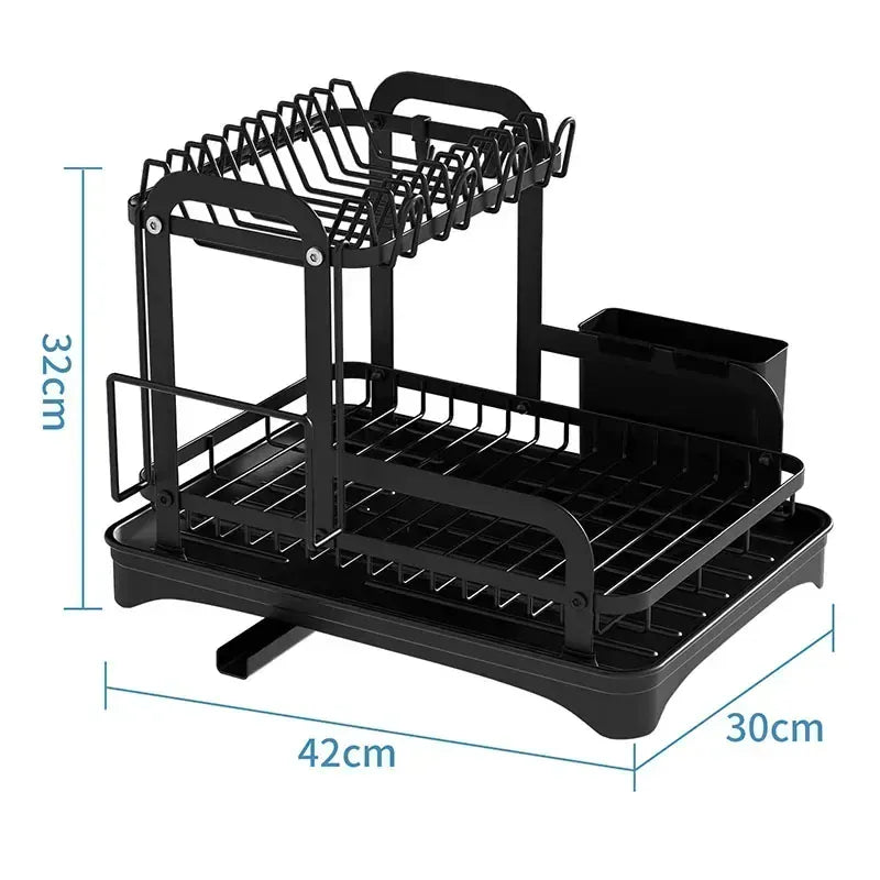 Kitchen Storage Rack Compact Multi-Function Dish Drainer Kitchen Storage Rack Compact Multi-Function Dish Drainer