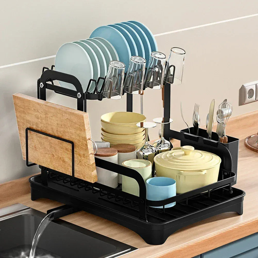 Kitchen Storage Rack Compact Multi-Function Dish Drainer Kitchen Storage Rack Compact Multi-Function Dish Drainer