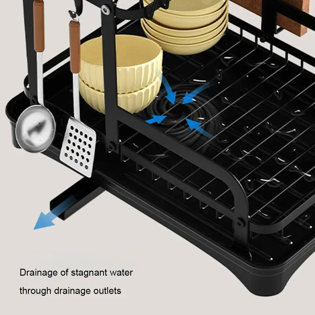 Kitchen Storage Rack Compact Multi-Function Dish Drainer Kitchen Storage Rack Compact Multi-Function Dish Drainer
