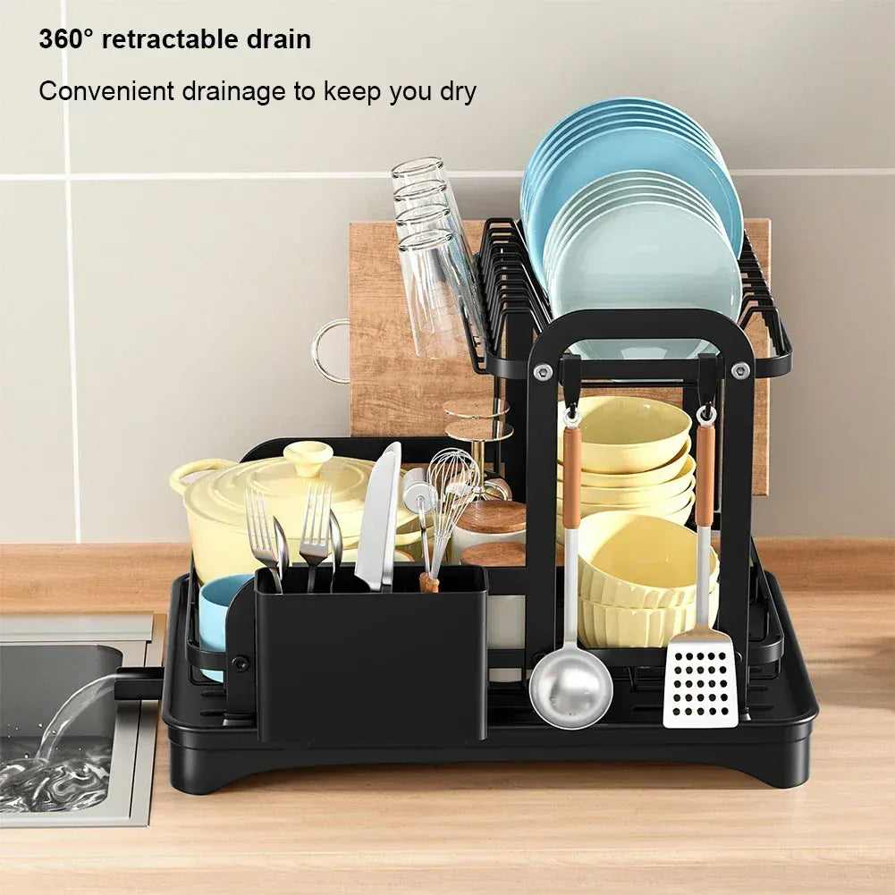 Kitchen Storage Rack Compact Multi-Function Dish Drainer Kitchen Storage Rack Compact Multi-Function Dish Drainer