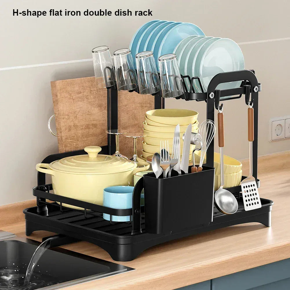 Kitchen Storage Rack Compact Multi-Function Dish Drainer Kitchen Storage Rack Compact Multi-Function Dish Drainer