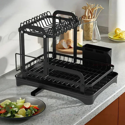 Kitchen Storage Rack Compact Multi-Function Dish Drainer Kitchen Storage Rack Compact Multi-Function Dish Drainer