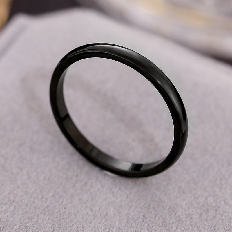 Korean Style Diamond Stainless Steel Ring – Unisex Geometric Band | Silver, Rose Gold & Gold Korean Style Diamond Stainless Steel Ring – Unisex Geometric Band