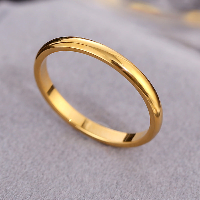 Korean Style Diamond Stainless Steel Ring – Unisex Geometric Band | Silver, Rose Gold & Gold Korean Style Diamond Stainless Steel Ring – Unisex Geometric Band