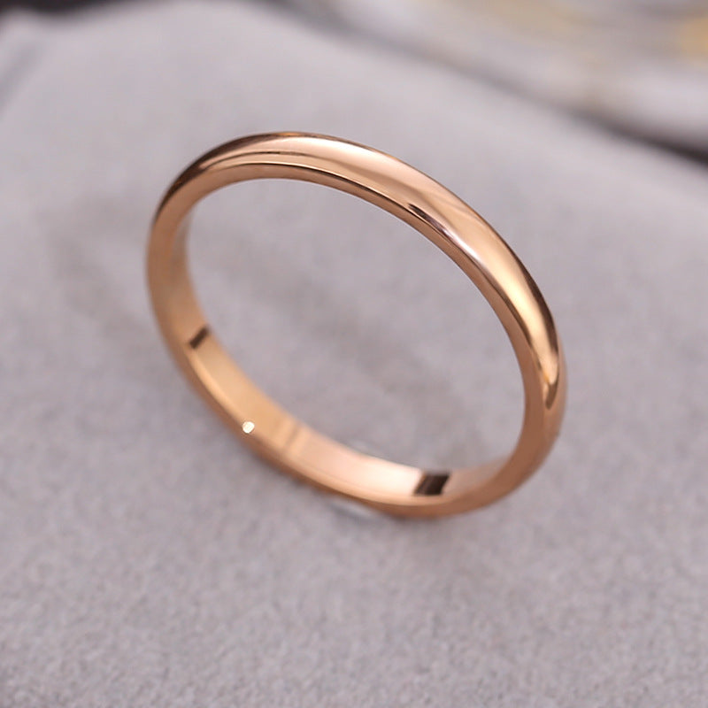 Korean Style Diamond Stainless Steel Ring – Unisex Geometric Band | Silver, Rose Gold & Gold Korean Style Diamond Stainless Steel Ring – Unisex Geometric Band