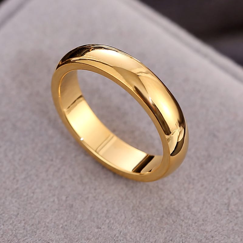 Korean Style Diamond Stainless Steel Ring – Unisex Geometric Band | Silver, Rose Gold & Gold Korean Style Diamond Stainless Steel Ring – Unisex Geometric Band