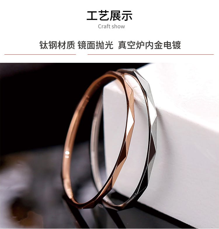 Korean Style Diamond Stainless Steel Ring – Unisex Geometric Band | Silver, Rose Gold & Gold Korean Style Diamond Stainless Steel Ring – Unisex Geometric Band