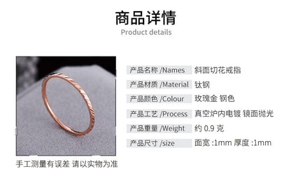 Korean Style Diamond Stainless Steel Ring – Unisex Geometric Band | Silver, Rose Gold & Gold Korean Style Diamond Stainless Steel Ring – Unisex Geometric Band