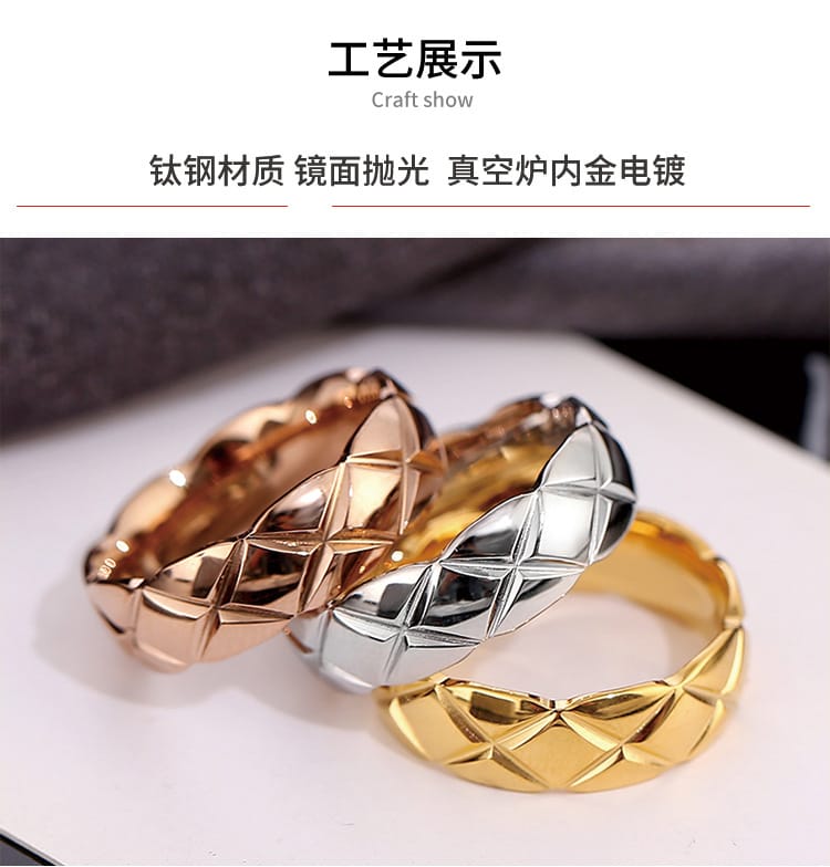 Korean Style Diamond Stainless Steel Ring – Unisex Geometric Band | Silver, Rose Gold & Gold Korean Style Diamond Stainless Steel Ring – Unisex Geometric Band