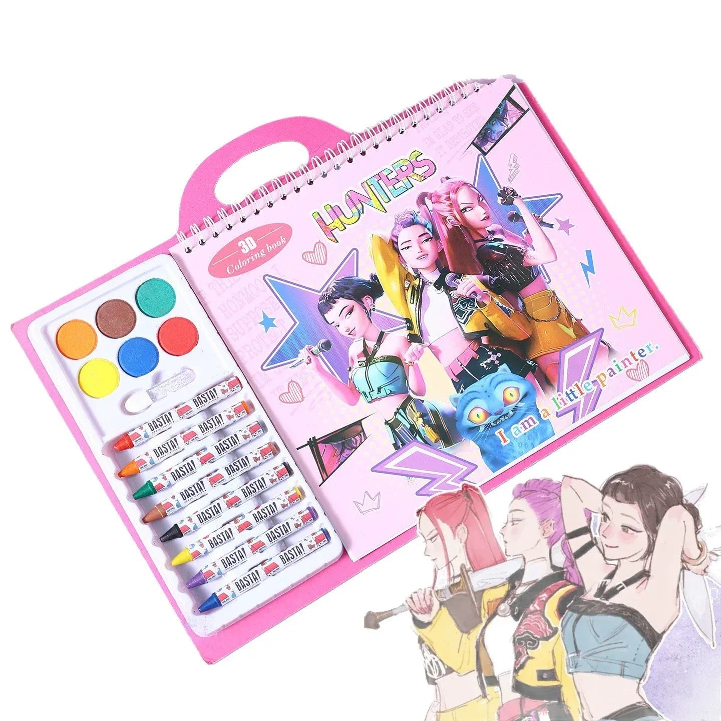 Kpop Demon Hunters  Coloring Book Rumi Mira Zoey Creative Drawing Book Tracing Sketch Copying Picture For Girls Christmas Gifts Kpop Demon Hunters  Coloring Book Rumi Mira Zoey Creative Drawing Book Tracing Sketch Copying Picture For Girls Christmas Gifts