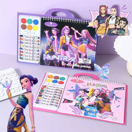 Kpop Demon Hunters  Coloring Book Rumi Mira Zoey Creative Drawing Book Tracing Sketch Copying Picture For Girls Christmas Gifts Kpop Demon Hunters  Coloring Book Rumi Mira Zoey Creative Drawing Book Tracing Sketch Copying Picture For Girls Christmas Gifts