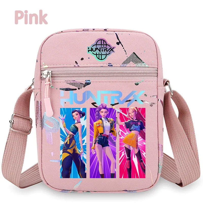 kpop Demon Hunters crossbody phone bag HUNTRX single shoulder pouch k-pop Rumi Huntrix coin wallet purse k pop Warriors Handbag kpop Demon Hunters crossbody phone bag HUNTRX single shoulder pouch k-pop Rumi Huntrix coin wallet purse k pop Warriors Handbag