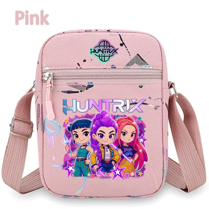 kpop Demon Hunters crossbody phone bag HUNTRX single shoulder pouch k-pop Rumi Huntrix coin wallet purse k pop Warriors Handbag kpop Demon Hunters crossbody phone bag HUNTRX single shoulder pouch k-pop Rumi Huntrix coin wallet purse k pop Warriors Handbag