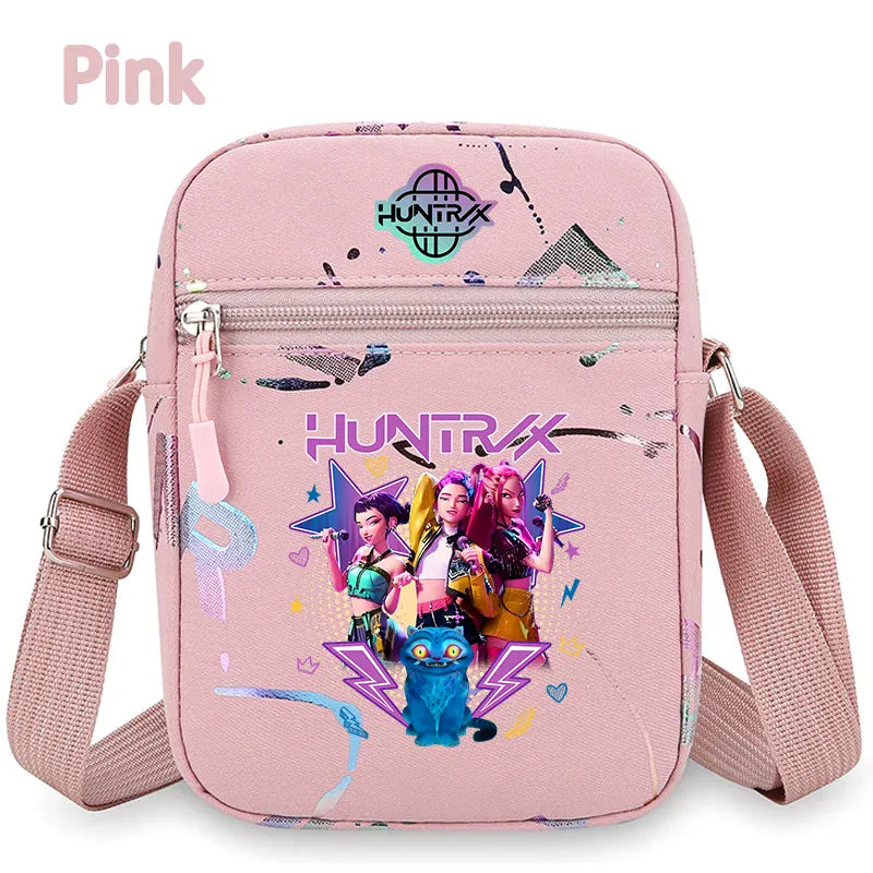 kpop Demon Hunters crossbody phone bag HUNTRX single shoulder pouch k-pop Rumi Huntrix coin wallet purse k pop Warriors Handbag kpop Demon Hunters crossbody phone bag HUNTRX single shoulder pouch k-pop Rumi Huntrix coin wallet purse k pop Warriors Handbag