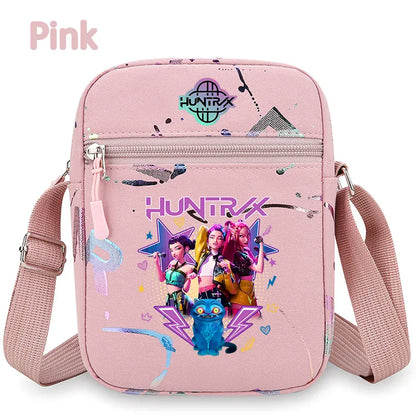 kpop Demon Hunters crossbody phone bag HUNTRX single shoulder pouch k-pop Rumi Huntrix coin wallet purse k pop Warriors Handbag kpop Demon Hunters crossbody phone bag HUNTRX single shoulder pouch k-pop Rumi Huntrix coin wallet purse k pop Warriors Handbag
