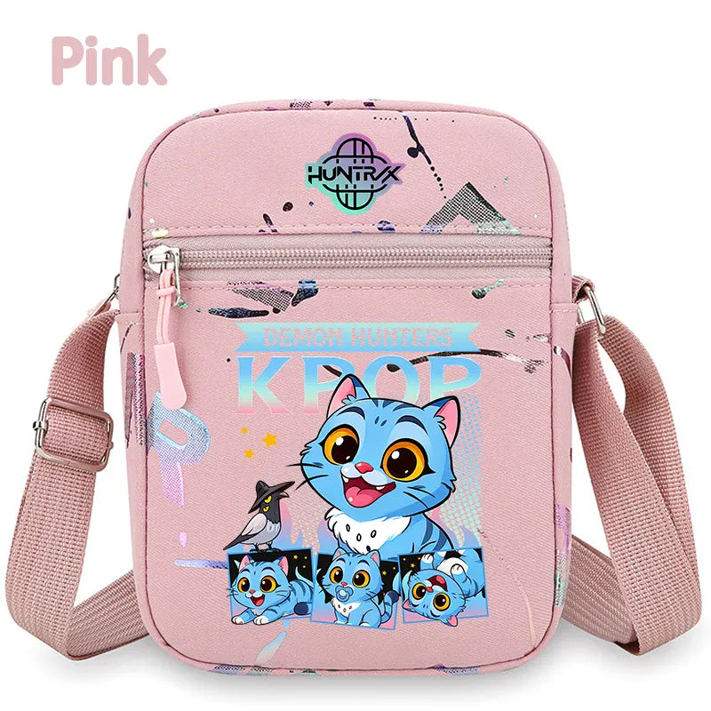 kpop Demon Hunters crossbody phone bag HUNTRX single shoulder pouch k-pop Rumi Huntrix coin wallet purse k pop Warriors Handbag kpop Demon Hunters crossbody phone bag HUNTRX single shoulder pouch k-pop Rumi Huntrix coin wallet purse k pop Warriors Handbag