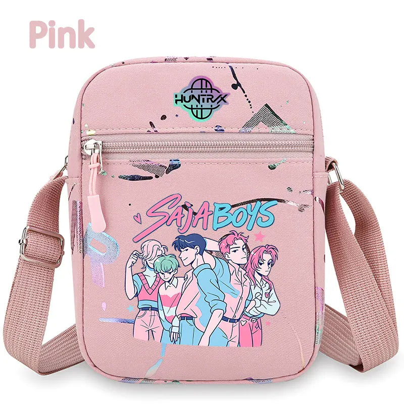 kpop Demon Hunters crossbody phone bag HUNTRX single shoulder pouch k-pop Rumi Huntrix coin wallet purse k pop Warriors Handbag kpop Demon Hunters crossbody phone bag HUNTRX single shoulder pouch k-pop Rumi Huntrix coin wallet purse k pop Warriors Handbag