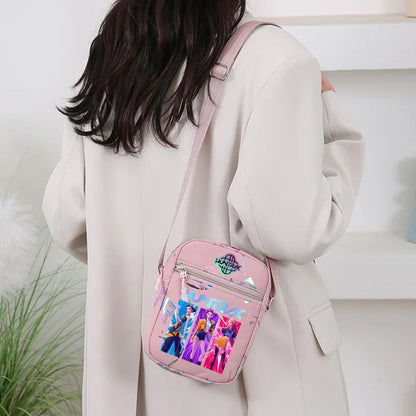 kpop Demon Hunters crossbody phone bag HUNTRX single shoulder pouch k-pop Rumi Huntrix coin wallet purse k pop Warriors Handbag kpop Demon Hunters crossbody phone bag HUNTRX single shoulder pouch k-pop Rumi Huntrix coin wallet purse k pop Warriors Handbag