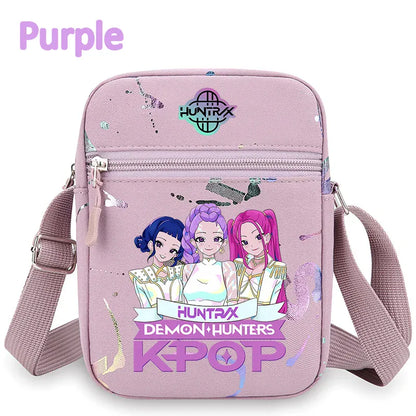 kpop Demon Hunters crossbody phone bag HUNTRX single shoulder pouch k-pop Rumi Huntrix coin wallet purse k pop Warriors Handbag kpop Demon Hunters crossbody phone bag HUNTRX single shoulder pouch k-pop Rumi Huntrix coin wallet purse k pop Warriors Handbag