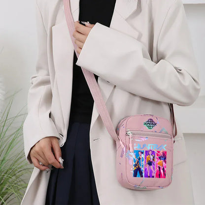 kpop Demon Hunters crossbody phone bag HUNTRX single shoulder pouch k-pop Rumi Huntrix coin wallet purse k pop Warriors Handbag kpop Demon Hunters crossbody phone bag HUNTRX single shoulder pouch k-pop Rumi Huntrix coin wallet purse k pop Warriors Handbag